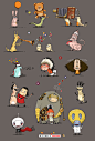 Characters of art realm. Funny, sad, wise and cool! on Behance