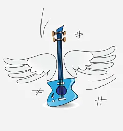 卡通简约乐器吉他装饰海报高清素材 乐器 乐器插画 乐器标识 卡通乐器装饰 卡通唯美乐器装饰 吉他 广告设计 海报设计 音乐节吉他 平面广告 设计图片 免费下载