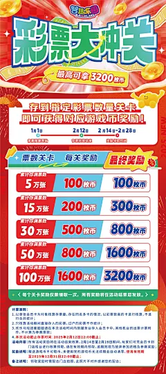 彩票大冲关-客户群宣传电子海报