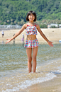 海滩上的日本女孩