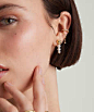 Pearl Drop Earrings : Gold Vermeil, Pearl