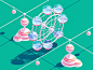 The Ferris Wheel futur fun motion gif c4d park amusement wheel ferris illustration animation 3d