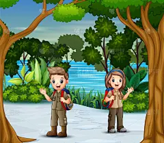 冬天,森林,清新,环境,童子军协会,雪,公园,自然美,植物,探险