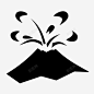 喷发火山喷发熔岩图标 UI图标 设计图片 免费下载 页面网页 平面电商 创意素材