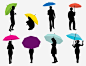 矢量雨中漫步的人图宝宝 https://bao16.com 彩色雨伞 黑色人物剪影 步行 行走的人 褰壊闆紴 榛戣壊浜虹墿鍓 姝 鍏嶈垂png绱犳潗 png鍥剧墖绱犳潗 琛岃蛋鐨勪汉 免费png素材 png图片素材