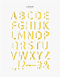立体字体 双层重叠 创意字母 英文字体设计AI tid291t000879