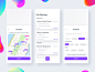 Car sharing uber pool ride lyft ui redesign recent app ui 2x