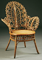 ~ Victorian Wicker Parlor Chair...circa 1890 ~