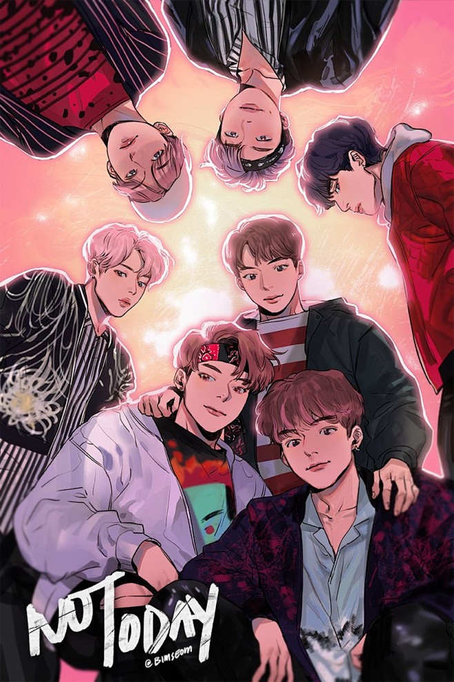 bts防弹少年团手绘