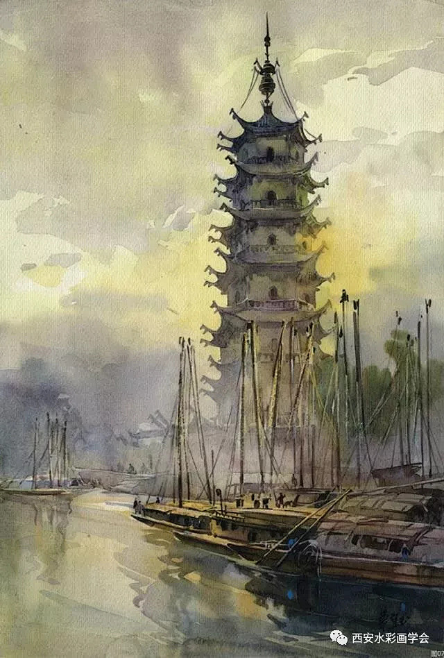 华宜玉笔下的水彩中国 : 华宜玉1922...