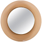 Max Ingrand Mirror for Fontana Arte with Peach Glass Surround at 1stdibs