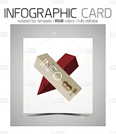 几何形状的信息图表名片