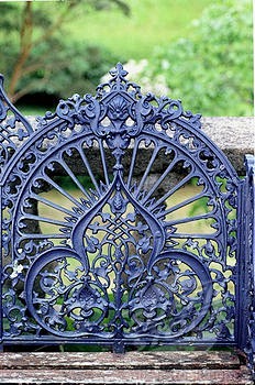 wrought iron gate at...