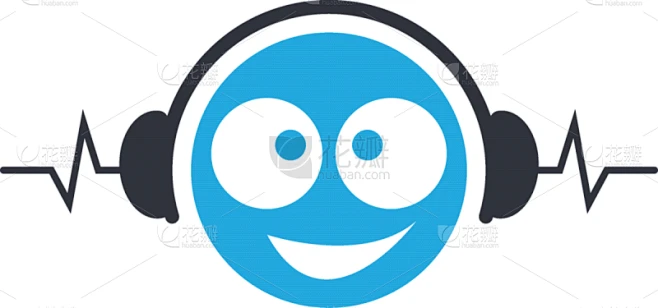 listening music logo template icon素材-花瓣网