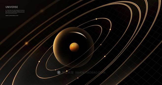 20款科幻未来宇宙星球银河系行星主视觉海...