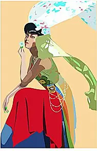 矢量时尚女性插画