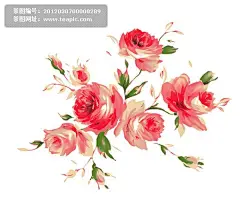 国画鲜花插画#国画##鲜花##插画##牡丹花##图标##枝叶#