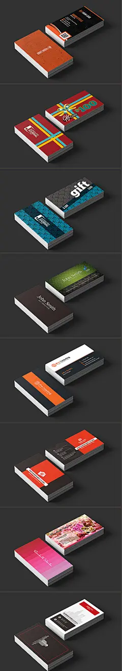 110款欧美名片设计模板素材PSD源文件样机平面设计