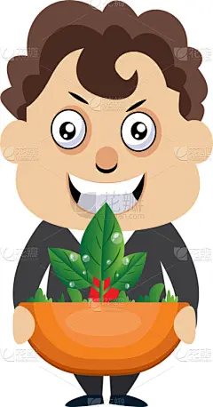 植物,男人,白色背景,拿着,商务,华丽的,壁纸,春天,夏天,花