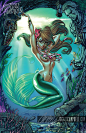 About Beautiful Mermaid Illustrations（三） 插画艺术--创意图库 #采集大赛#