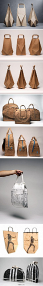 [【创意生活】牛皮纸袋再设计] 来自荷兰设计师Ilvy Jacobs