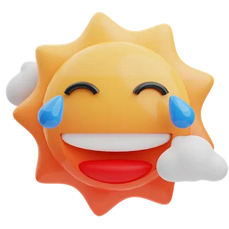 Laugh Sun  3D Illust...