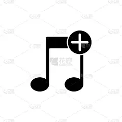 音乐+图标。简单图标元素。优质的图形设计图标。标志和符号收集图标为网站，网页设计，移动应用程序