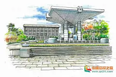 【华侨大学美术学院何渊同学手绘的华大校园作品】—— 四年校园，终身为家，谁是你挥不去的思念！