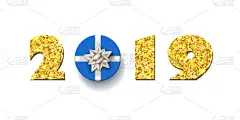 三维图形,黄金,包装纸,新年卡,蝴蝶结,华丽的,传单,品牌名称,亮片,问候