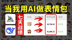 学会用AI做表情包赢麻了！当月+1.8w！附教程~电脑操作有手就会！用到的AI工具、使用教程、AI变现实战案例也都整理好啦！暴走开干~