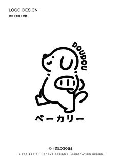 想做快乐的小狗~烘焙店logo设计