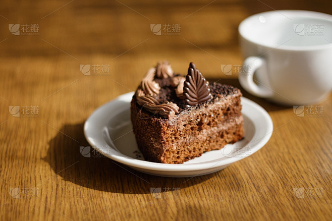 蛋糕,盘子,茶,切片食物,褐色,水平画幅...