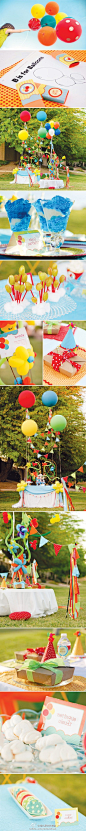 婚礼素材收集者：#儿童生日Party# 多彩&有趣气球主题Party ,详图请点:http://t.cn/zWEALWf (到likewed.com为你的婚礼寻找灵感)