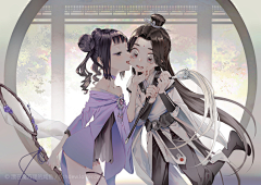 仙樂斯0927采集到古风(插画多人)