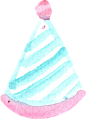 水彩卡通可爱手绘兔子小熊气球儿童生日云朵贺卡海报手账免抠素材 (21)