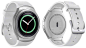 Samsung Gear S2 : Samsung Gear S2. Industrial design of Samsung's first round-faced smartwatch. Durable stainless steel casing. Rotating dial UX. Customizable straps for every size and style.