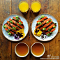 #早餐这样吃#早上好今天的早餐，喜欢吗Wechat:thyanjiuyuan。ins:symmetrybreakfast。 食谱O下周吃什么 | 吃出好身材，一半靠早餐