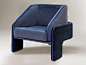 Fabric armchair with armrests L'UNITÉ by DOOQ