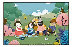 每周绘｜每个人心中都有一个童话故事，这次的故事是关于小兔子哒～
本周mvp作品@阳光彩虹小白驹过隙
更多优秀作品哦 O「14」每周绘｜兔子的聚会

#procreate#儿童插画超话 ​​​​