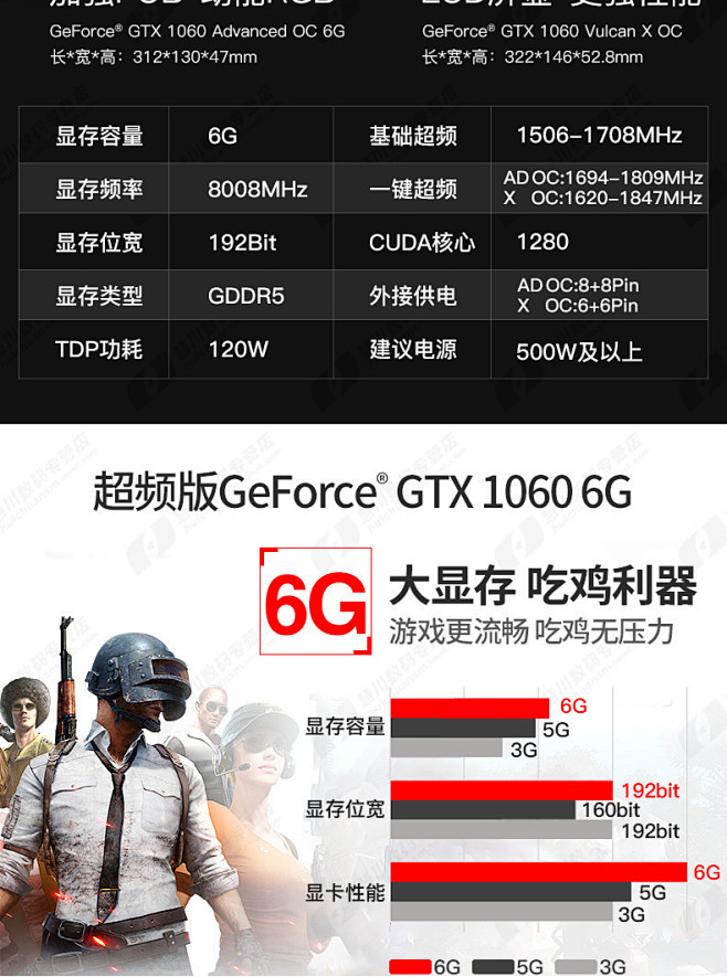 七彩虹GTX1060 6G游戏显卡106...