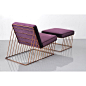 wired italic lounge chair and ottoman at phase design