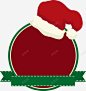 红色圣诞帽标签高清素材 圣诞帽 圣诞快乐 圣诞节 新年快乐 标签 绸带 节日徽章 元素 免抠png 设计图片 免费下载 页面网页 平面电商 创意素材