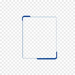 精致蓝色科技边框元素-办图网 888ppt.com-素材11466495
