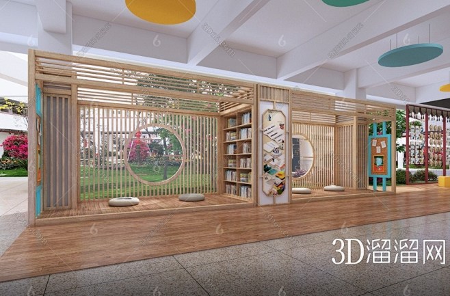 【图书馆3D模型下载】-图书馆3D模型素...