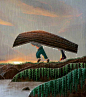Adrien Mangournet—儿童插画，可爱的画风温暖的色调和美好的画面，看完感觉整个人都元气满满啦。 ​​​​