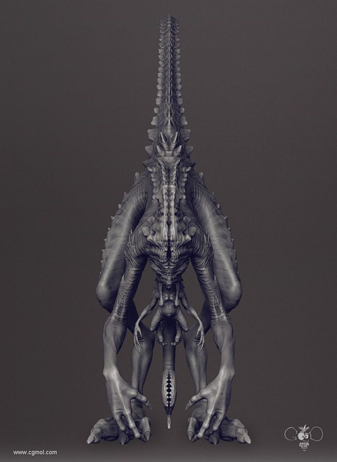 狰狞异形怪物3D模型设计_CG艺术欣赏,...