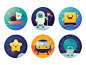 Badges custom icons