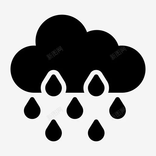 雨云云雨降雨 雨天 icon 图标 标识 标志 UI图标 设计图片 免费下载 页面网页 平面电商 创意素材-花瓣网