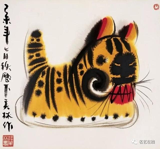 韩美林画笔下的十二生肖动物画难得集齐了