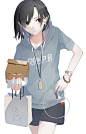 夏日清新美少女动漫手机锁屏壁纸